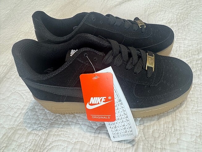 Nike AF1 SUET 36 NO SIYAH SIFIR AYAKKABI