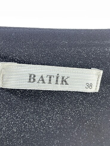38 Beden siyah Renk Batik Uzun Elbise %70 İndirimli.