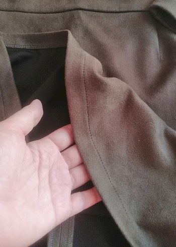 Süet Midi elbise - Görsel 5