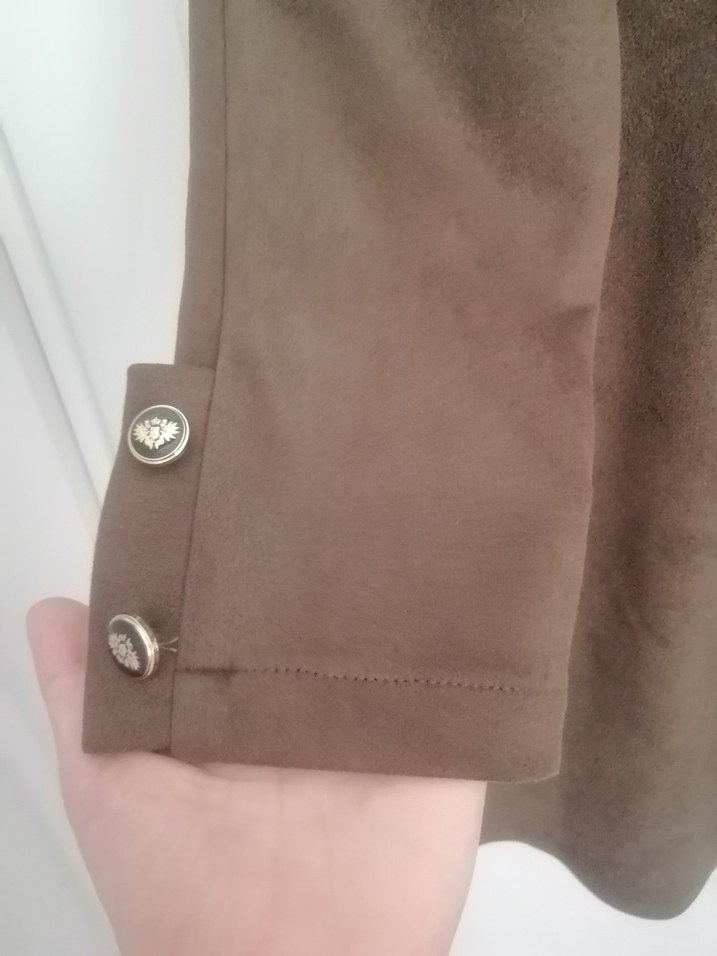 Süet Midi elbise - Görsel 2