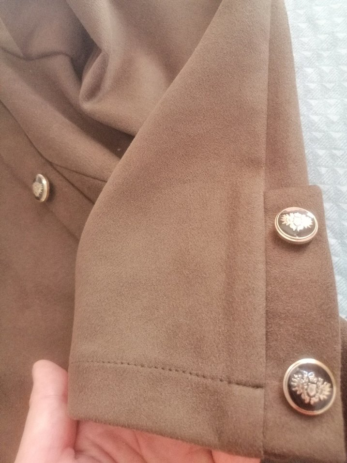 Süet Midi elbise - Görsel 4