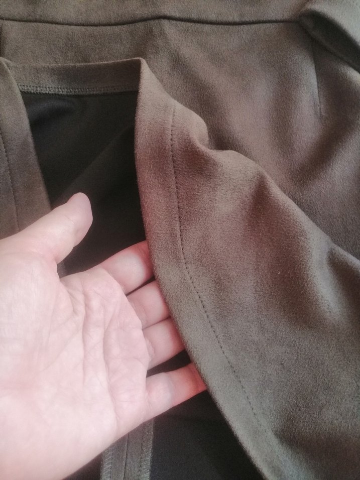 Süet Midi elbise - Görsel 5