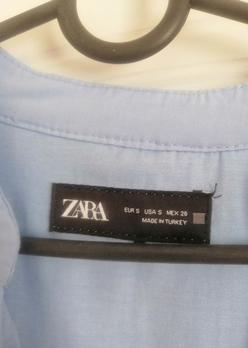 Zara Bohem Mavi kisa Kadın Elbise