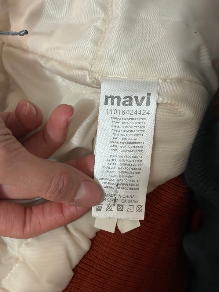 Bej Midi Kadın Kışlık Mont - Görsel 4