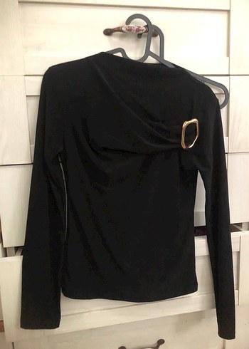 Tokalı Siyah Uzun Kollu Kadın Bluz - Görsel 3