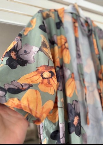 Bohem Çok Renkli Uzun Kimono V Yaka - Görsel 7