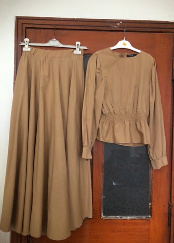 Bej Uzun Keten Elbise, Salaş ve Drapeli - Görsel 6