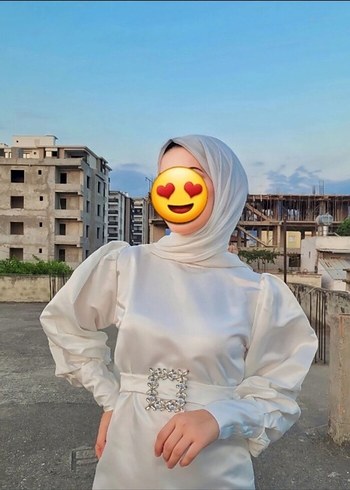 Uzun Beyaz İnce Şeffaf Kadın Elbise - Görsel 2