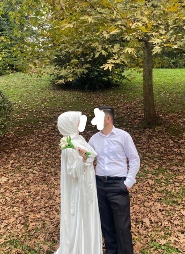 Uzun Kollu Bohem A Kesim Beyaz Gelinlik - Görsel 2