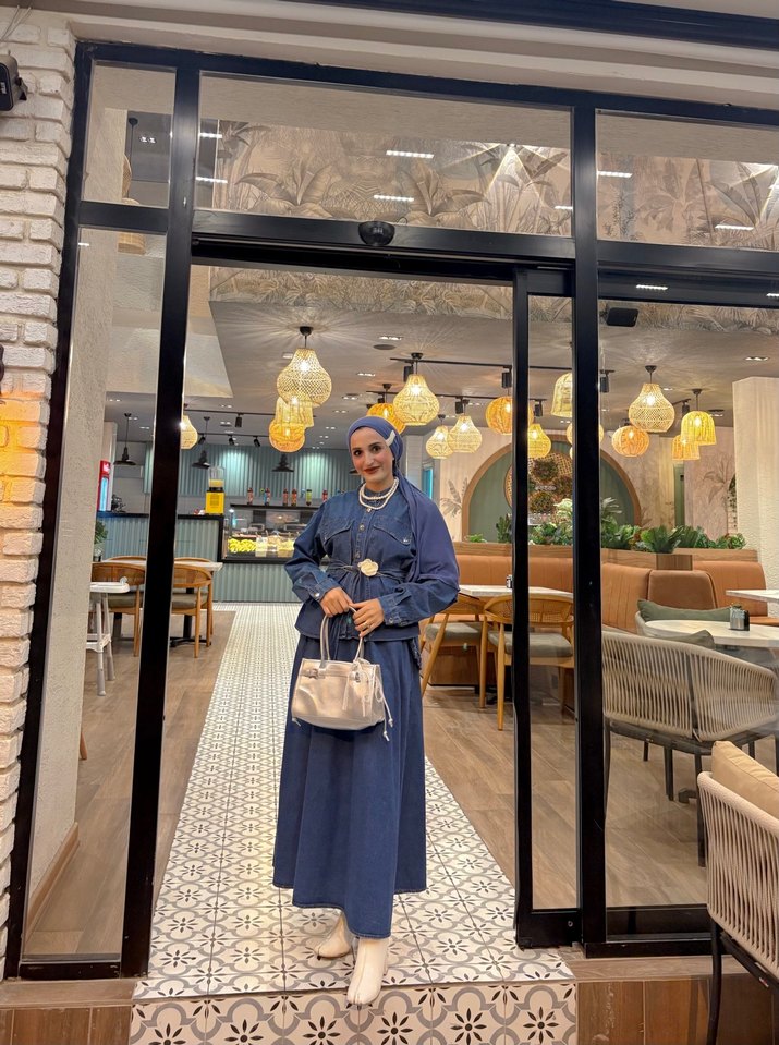 Uzun Denim Kadın takım - Görsel 3