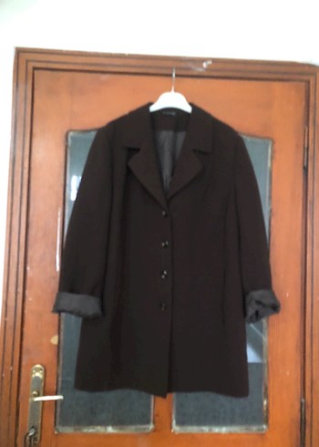 Klasik Kahverengi Düğmeli Ceket - Görsel 4