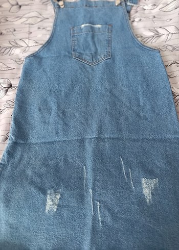 Mavi Denim Kot Kadın diz üstü Salopet - Görsel 2