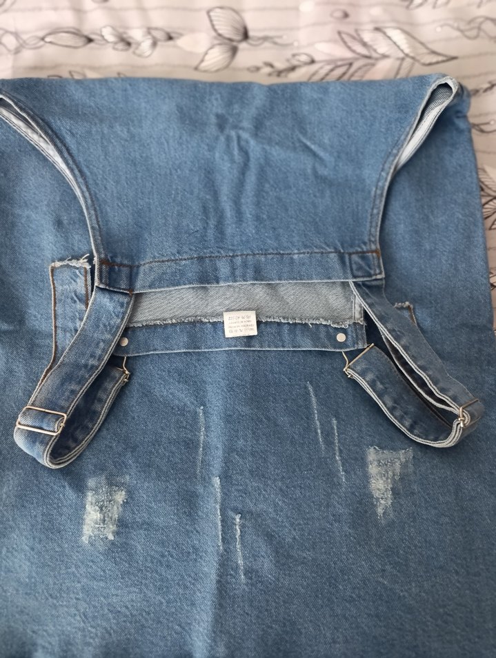 Mavi Denim Kot Kadın diz üstü Salopet - Görsel 3