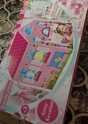 Renkli Pembe Çocuk Oyun Evi - Görsel 2
