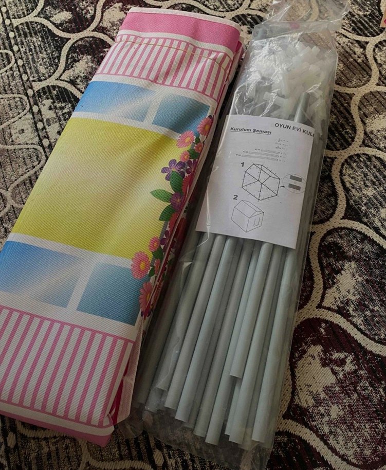 Renkli Pembe Çocuk Oyun Evi - Görsel 3