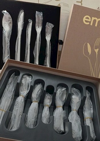 EMSAN 18/10 Paslanmaz Çelik Çatal Kaşık Seti - Görsel 7