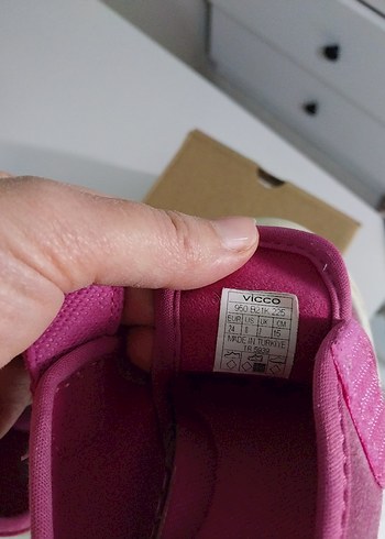 Kız Bebek İlk Adım Ayakkabısı Pembe Velcro - Görsel 3