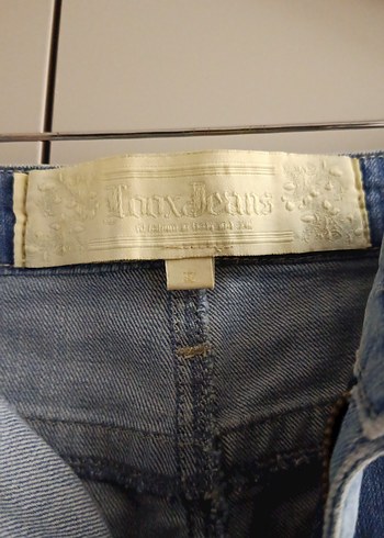 Loox Mavi Rahat Kesim Denim Etek