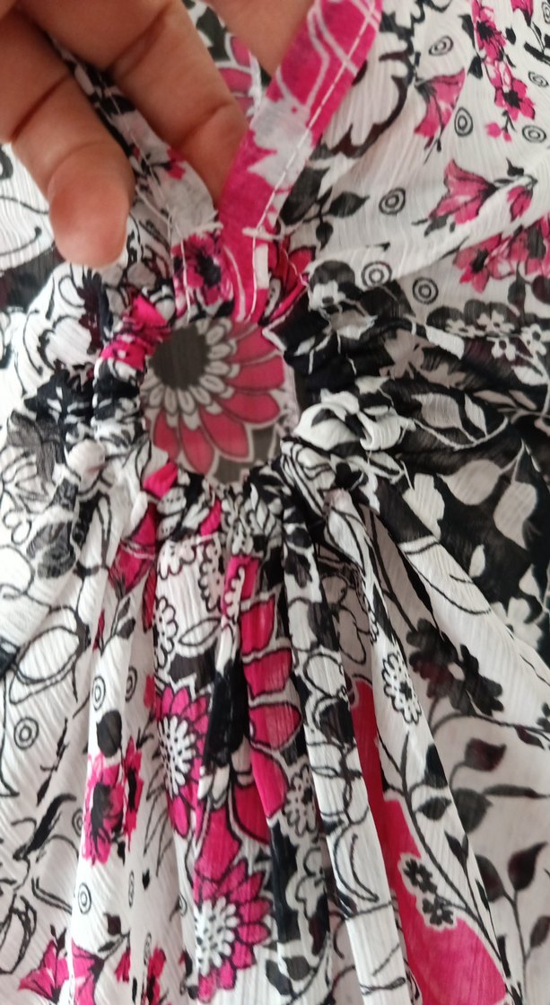 Renkli Desenli şifon pareo - Görsel 4