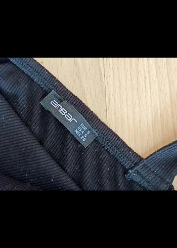 Diğer Tokalı Siyah Mini Straplez Kadın Atlet