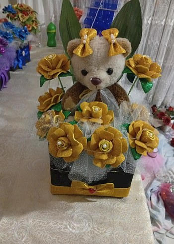 Renkli Işıklı Ayıcık Peluş Oyuncak - Görsel 2