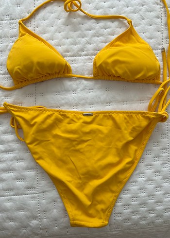 Parlak Sarı İpli Kadın Bikini - Görsel 3