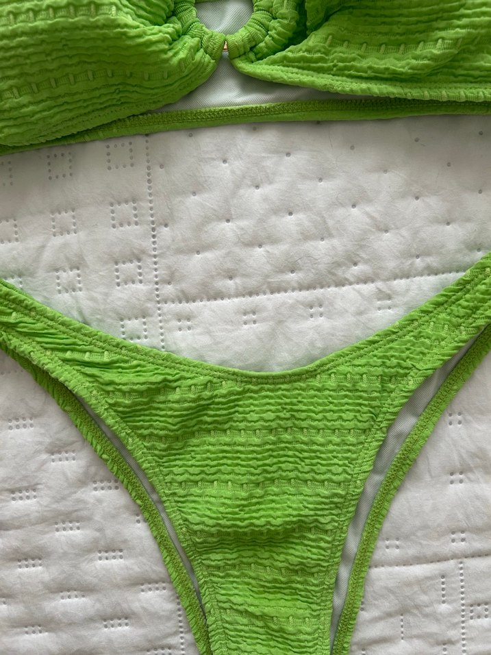 Yeşil Straplez Bohem Bikini Takımı - Görsel 3