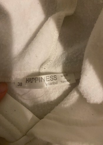 Happiness Beyaz NASA Baskılı Kadın Sweatshirt