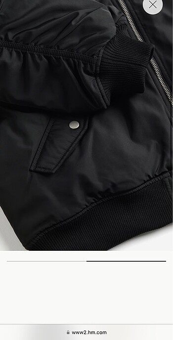 l Beden siyah Renk H&M Oversize Pilot Ceket Siyah
