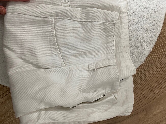 Milla beyaz culotte jean