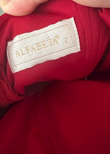 Kırmızı Drapeli Straplez Uzun Abiye Elbise - Görsel 4