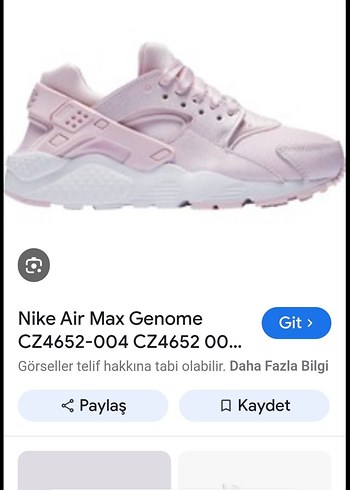 Nike Air Max Pembe Spor Ayakkabı