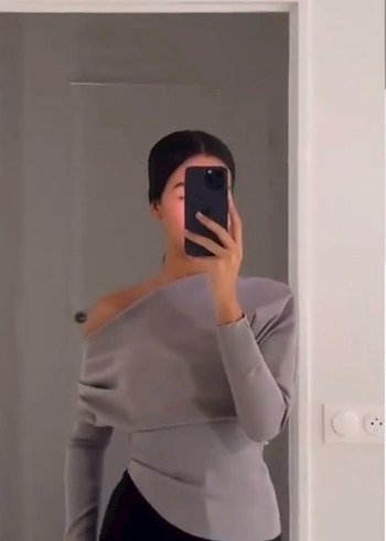 Zara asimetrik bluz