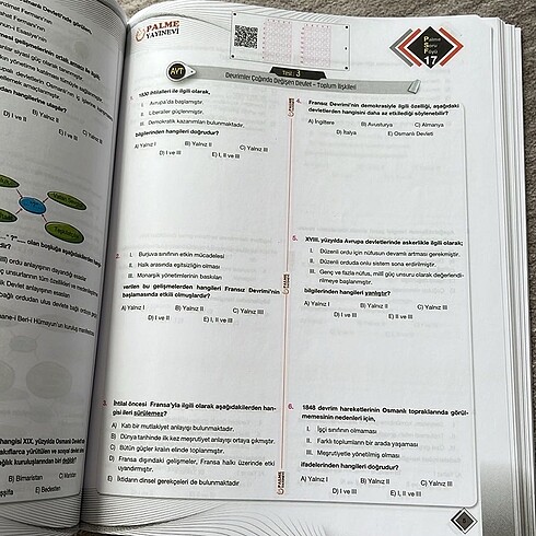  Beden PSF PALME YAYINEVİ AYT TARİH TEST