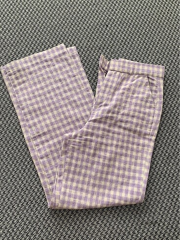 zara ekoseli pantolon
