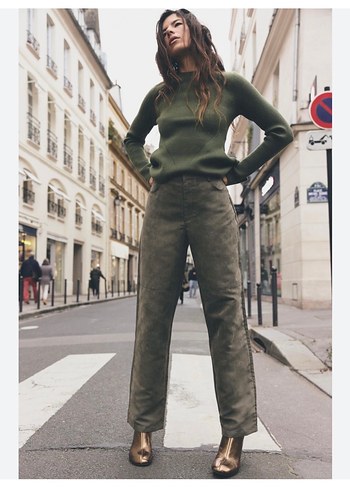zara süet pantolon