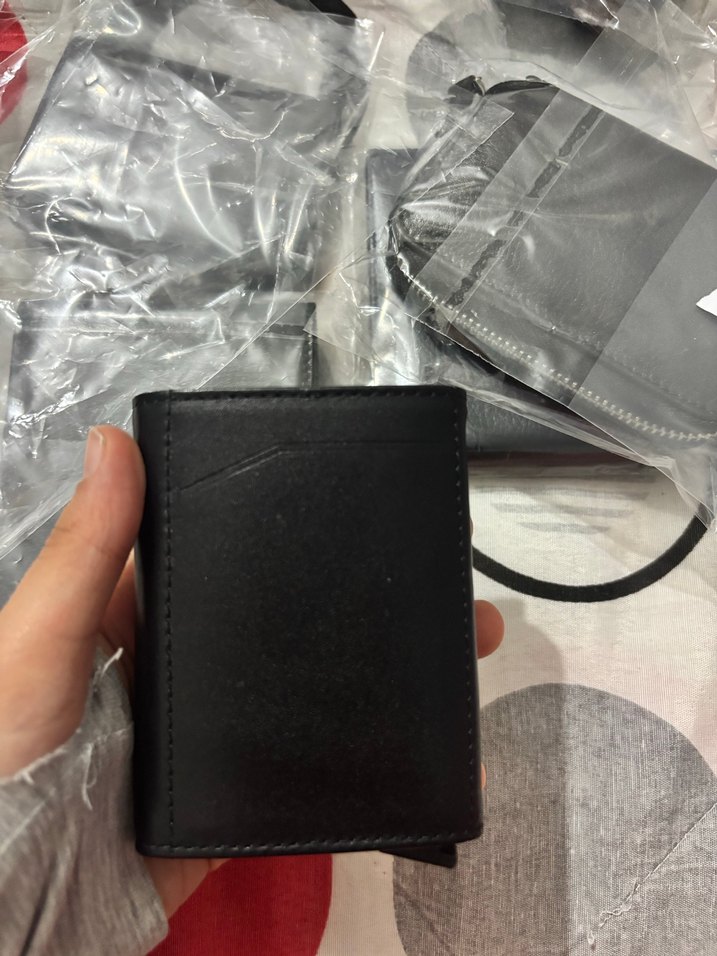 Mekanizmalı Siyah Erkek Cüzdanı - Görsel 2