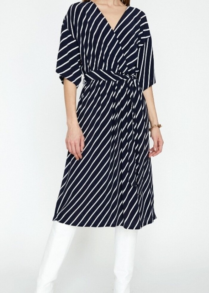 Çizgili Elbise  - Görsel 3