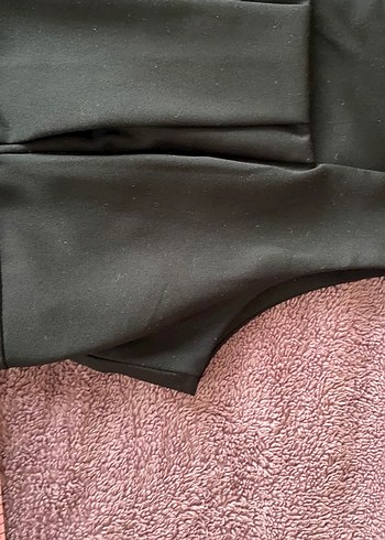 Kolsuz Pilili Siyah Midi Elbise - Görsel 6