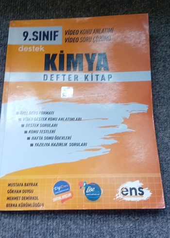 9. Sınıf Kimya Defter Kitap