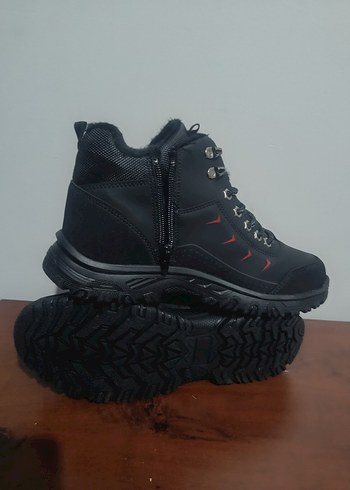 Erkek Siyah Bağcıklı Kauçuk Bot sıfır ürün - Görsel 6