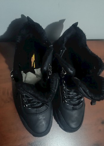 Erkek Siyah Bağcıklı Kauçuk Bot sıfır ürün - Görsel 8