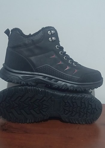 Erkek Siyah Bağcıklı Kauçuk Bot sıfır ürün - Görsel 2