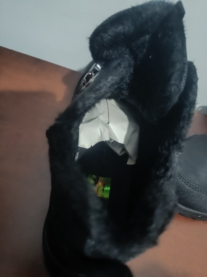 Erkek Siyah Bağcıklı Kauçuk Bot sıfır ürün - Görsel 3