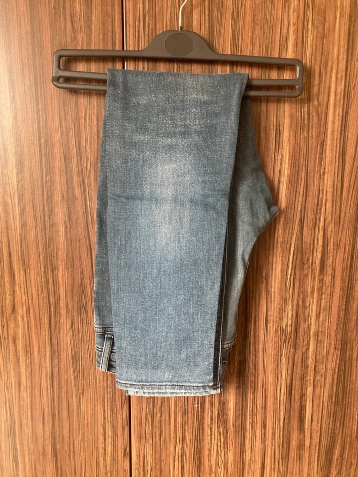 Erkek Mavi Regular Fit Denim Pantolon - Görsel 4