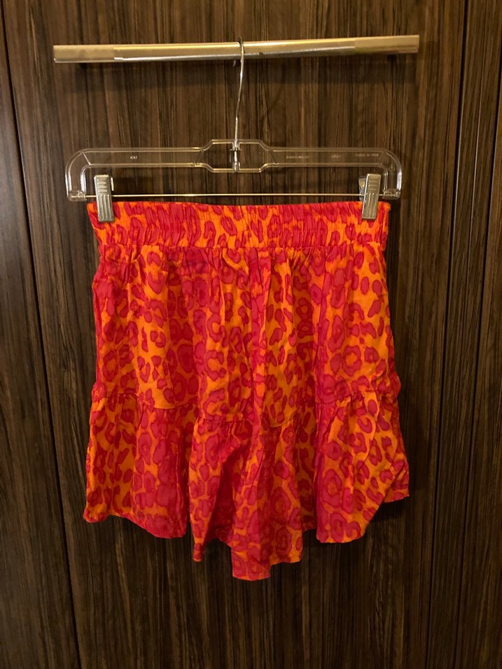 Drapeli Kırmızı Mini Bohem Bluz - Görsel 3