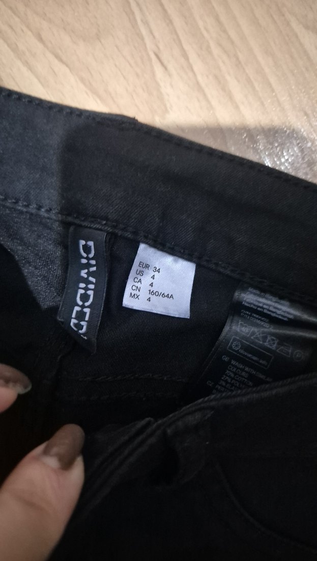 Fermuarlı Siyah Kadın Denim Pantolon - Görsel 2