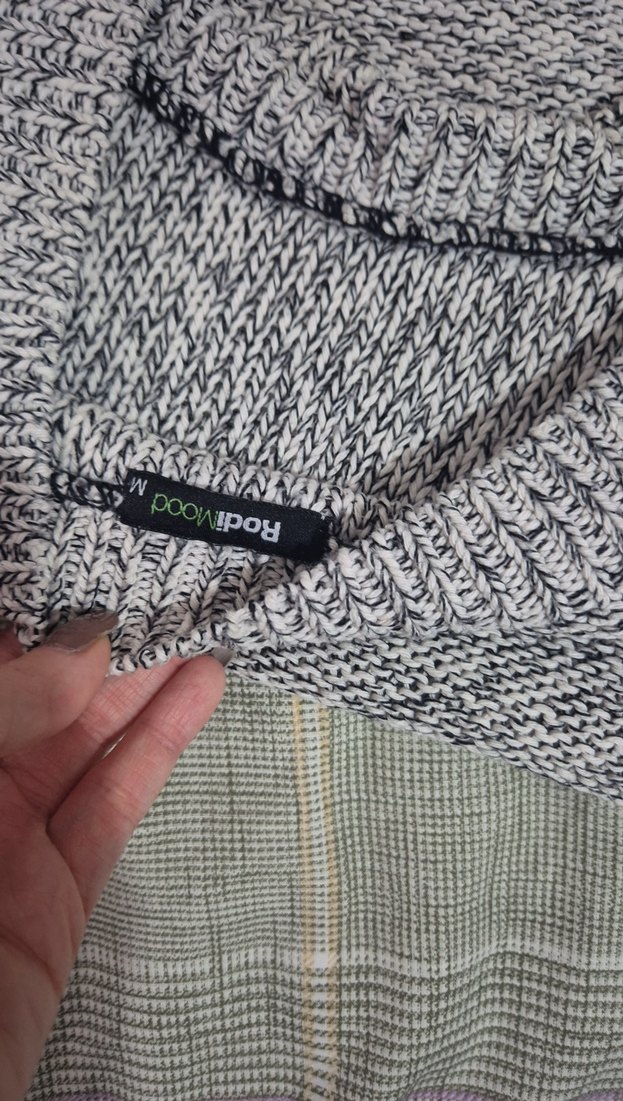 Gri Kadın Triko Mini Kazak - Görsel 2