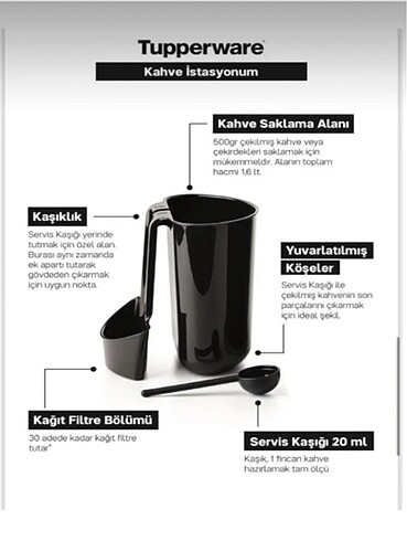  Beden Renk TUPPERWARE KAHVE İSTASYONU