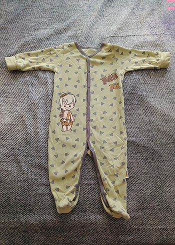Renkli Baskılı Erkek Bebek Tulum